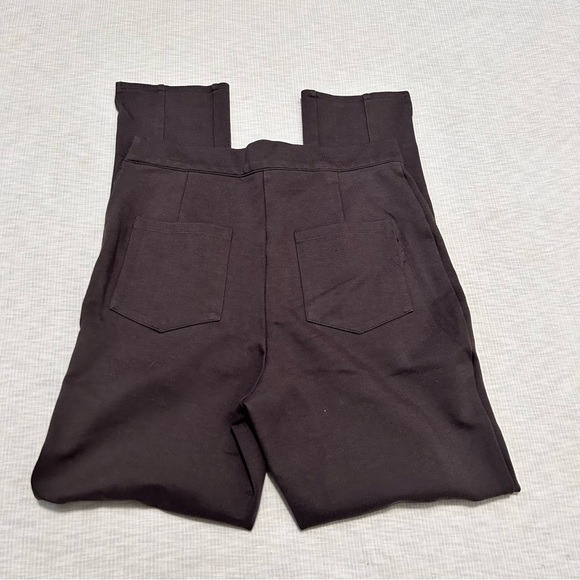 ModCloth Skinny Pants Grey High Waisted Medium Vintage Inspired Zipper FLAW‎ - Picture 5 of 9